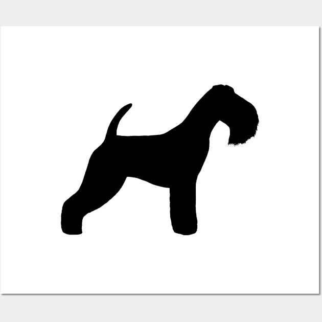 Lakeland Terrier Silhouette Wall Art by Coffee Squirrel